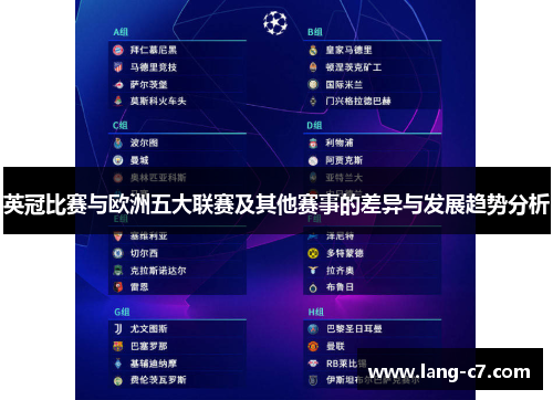 英冠比赛与欧洲五大联赛及其他赛事的差异与发展趋势分析